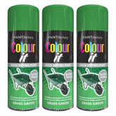 3X Grass Green Gloss Spray Paint 250ml Spray Paint
